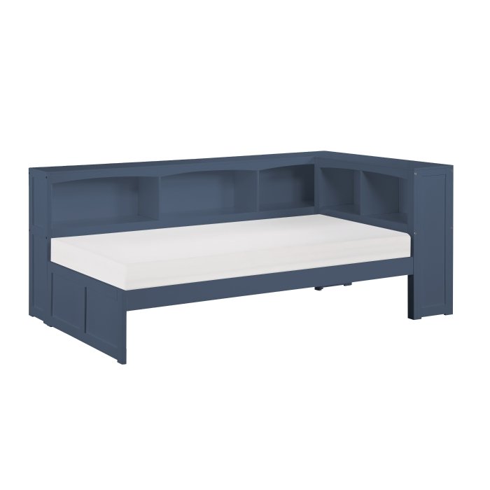 B2083BUBC-1BC_noBG_side__l.jpg B2083BUBC-1BC* Twin Bookcase Corner Platform Bed - Image 1