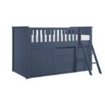 B2083BULL-1*BCDR Low Loft Bunk with Bookcase and Dresser
