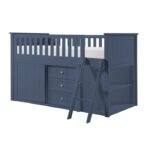 B2083BULL-1*BC2DR Low Loft Bunk with Bookcase and 2 Dressers - Image 2