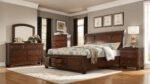 BALTIMORE QUEEN 5 PC BEDROOM SET IN WALNUT