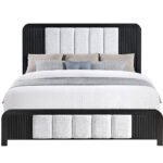 BECKETT WHITE/BLACK KING BED