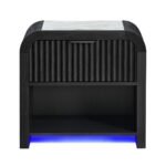 BECKETT WHT/BLK NIGHTSTAND W/LED & SPEAKER