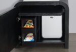 BECKETT WHITE/BLACK NIGHTSTAND WITH LED, COOLER AND SPEAKER - Image 4