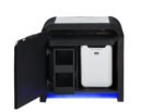 BECKETT WHITE/BLACK NIGHTSTAND WITH LED, COOLER AND SPEAKER - Image 2