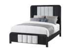 BECKETT WHITE/BLACK QUEEN BED