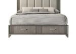 HUGO KING 5 PC BEDROOM SET GRAY - Image 2