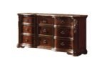 BELLA QUEEN 5 PC BEDROOM SET IN WALNUT - Image 3