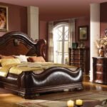 BELLA QUEEN 5 PC BEDROOM SET IN WALNUT