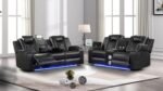 BENZ 2 PC Living Room Sets IN BLACK