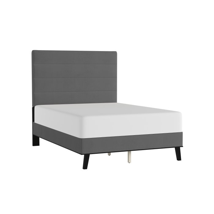 BHE5004CC-54-4__l.jpg BHE5004CC-54* 54" Charcoal Microfiber Platform Bed - Image 1