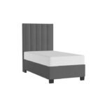BHE5876CC-39* 39" Charcoal Microfiber Platform Bed