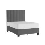BHE5876FCC* 54" Charcoal Microfiber Platform Bed