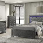 BLAZE KING 5PC BEDROOM SET IN GRAY