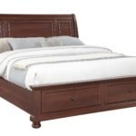 BOSTON QUEEN BED WALNUT