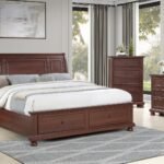 BOSTON QUEEN 5 PC BEDROOM SET IN WALNUT