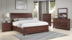 BOSTON QUEEN 5 PC BEDROOM SET IN WALNUT