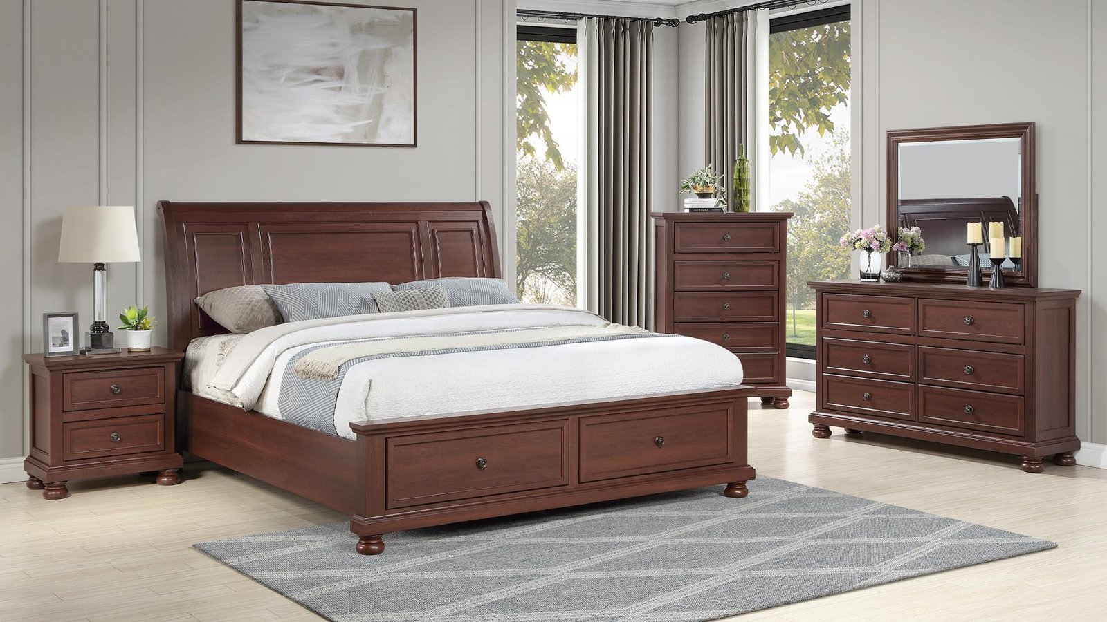 BOSTON_MAIN_IMAGE_5PC__1920X1080__14_1500_975.jpg BOSTON QUEEN 5 PC BEDROOM SET IN WALNUT - Image 1