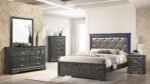 BROOKLYN TWIN 4 PC BEDROOM SET IN GUN METAL - Image 3
