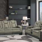 BRUNO 2 PC LIVINGROOM SET GRAY