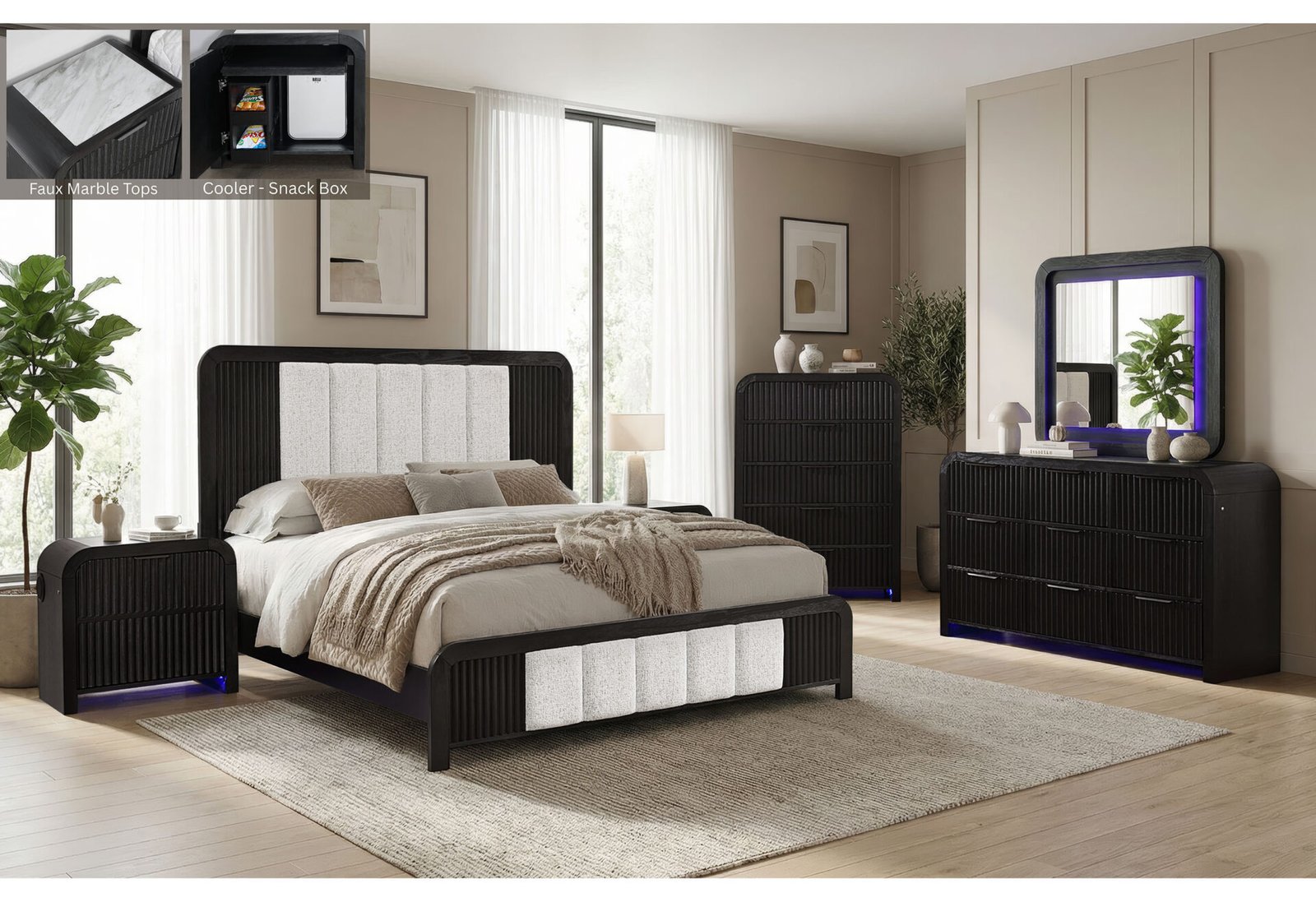 Beckett-Catalog-Final-1.jpg BECKETT WHT/BLK QUEEN BED GROUP - Image 1