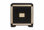 BLAKE BLACK/GOLD KING BED WITH LAMPS, DRESSER, MIRROR, NIGHTSTAND - Image 5