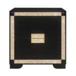 BLAKE BLACK/GOLD NIGHTSTAND
