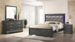BROOKLYN TWIN 4 PC BEDROOM SET IN GUN METAL - Image 2