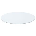 25-INCH 8MM ROUND CLEAR TEMPERED GLASS TOP