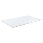 52X27-INCH 6MM RECTANGULAR CLEAR TEMPERED GLASS TOP
