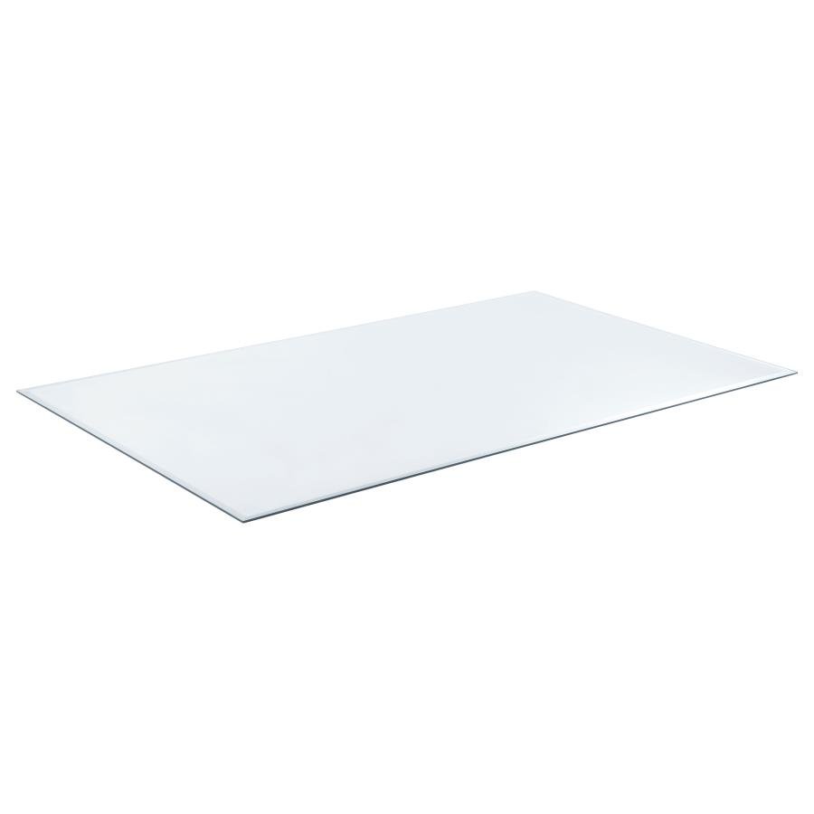 CB2752-6_01x900.jpg 52X27-INCH 6MM RECTANGULAR CLEAR TEMPERED GLASS TOP - Image 1