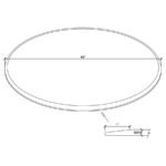 48-INCH 6MM ROUND CLEAR TEMPERED GLASS TOP - Image 4