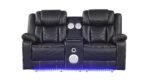 CHALLENGER 2 PC Living Room Sets IN BLACK - Image 3