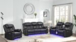 CHALLENGER 2 PC Living Room Sets IN BLACK