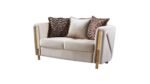 CHANELLE 2 PC Living Room Sets IN BEIGE - Image 3