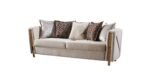 CHANELLE 2 PC Living Room Sets IN BEIGE - Image 2