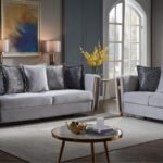 CHANELLE 2 PC Living Room Sets IN GRAY