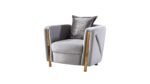 CHANELLE 2 PC Living Room Sets IN GRAY - Image 4