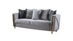 CHANELLE 2 PC Living Room Sets IN GRAY - Image 2