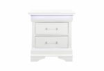 CHARLIE WHITE NIGHTSTAND WITH LED
