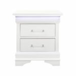 CHARLIE WHITE NIGHTSTAND WITH LED