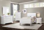 Charlie White Twin Bed - Image 4