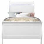 Charlie White Twin Bed