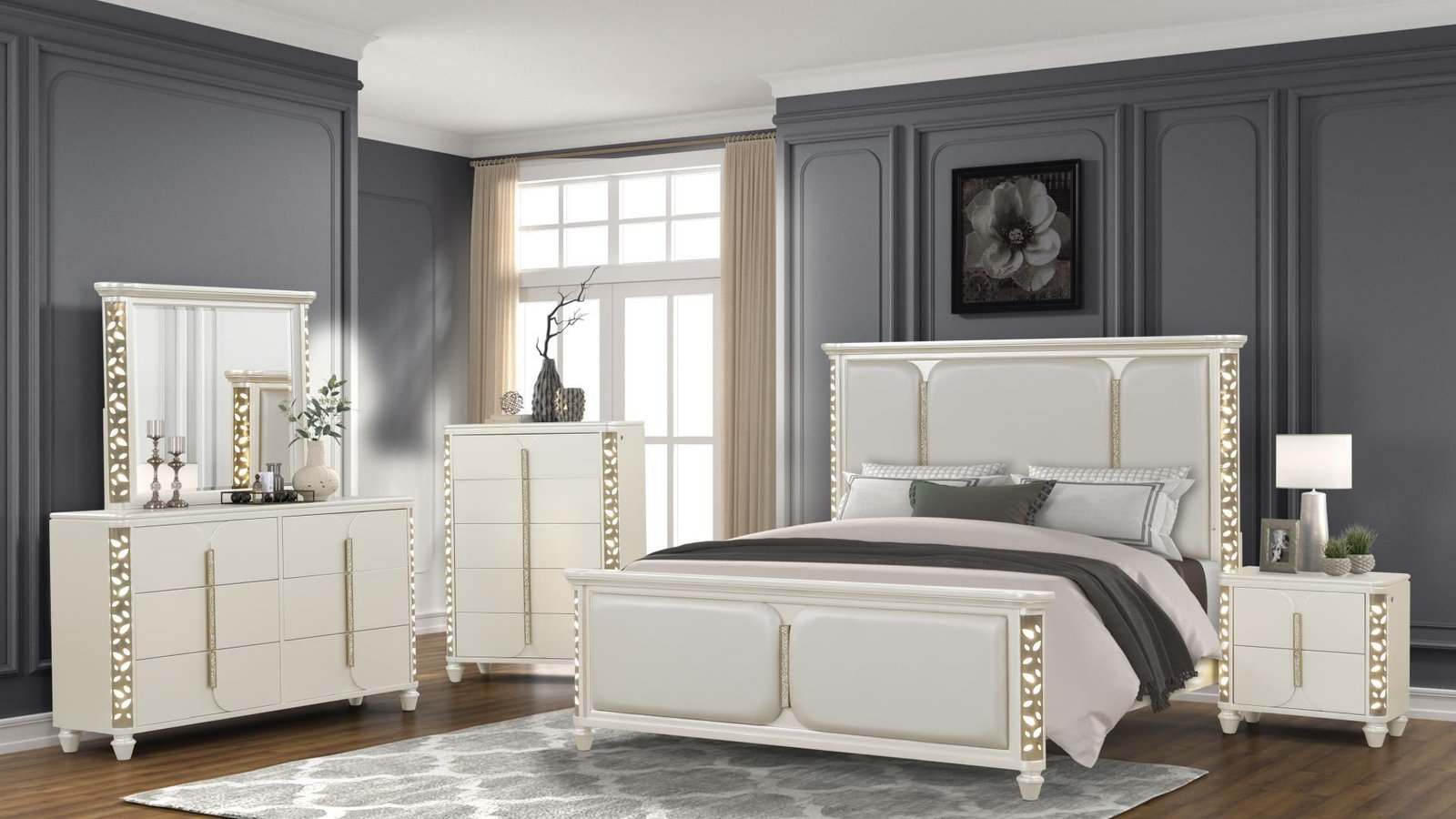 CINDERELLA__7___1__85_1500_975.jpg CINDERELLA KING 5 PC BEDROOM SET - Image 1