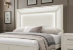 CLARA BEIGE KING BED WITH LED - Image 3