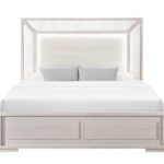 CLARA BEIGE QUEEN BED WITH LED