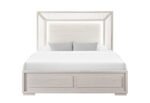 CLARA BEIGE FULL BED WITH LED