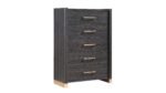CLIFTON QUEEN 5PC BEDROOM SET IN CHARCOAL GRAY - Image 5