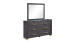 CLIFTON QUEEN 5PC BEDROOM SET IN CHARCOAL GRAY - Image 3