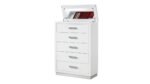 COCO QUEEN 5 PC BEDROOM SET IN MILKY WHITE - Image 6