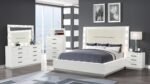 COCO QUEEN 5 PC BEDROOM SET IN MILKY WHITE